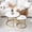 Gold, variant on YWEN Small Round Nesting Coffee Table Set of 2 for Living Room, Wood Grain Faux Marble Modern Stacking Circle Coffee Table Side Table End Table with Metal Frame for Bedroom
