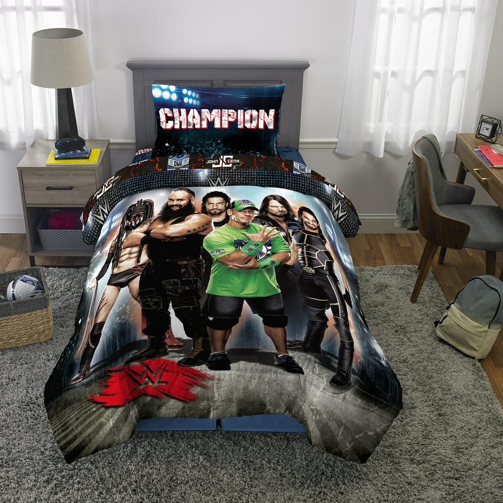 WWE Wrestling Armageddon Boys Twin Comforter & Sheets (5 Piece Bedding