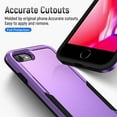 thumbnail image 3 of for iPhone X/XS Case, Phone Case Heavy Duty 2 in 1 Full Body Rugged Shockproof Hybrid Hard PC Soft TPU Bumper Drop Protective Girls Women Boy Men Covers for iPhone X/XS, Purple+Black, 3 of 6