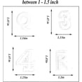 thumbnail image 4 of 72 Pcs Iron On Letters Numbers Patches - White Applique, 4 of 5