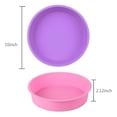 thumbnail image 4 of Protector de bandeja para tarta de queso de 2 paquetes, protector de baño de agua para molde desmontable redondo de 9,9,5 pulgadas, molde redondo para pasteles, bandejas para hornear pastele, 4 of 5