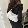 thumbnail image 2 of Bolso de mano de moda para mujer, elegante bolso de mano con decoración de cadena Formal, monederos con clase (blanco), 2 of 8