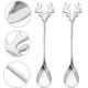thumbnail image 4 of Elk Mixing Spoons Stainless Steel Spoon Creative Christmas Spoon Gift Coffee Cake Spoon (silver) Banmo, 4 of 5