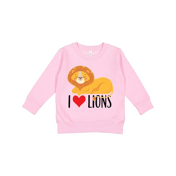 Inktastic I Love Lions Toddler Sweatshirt