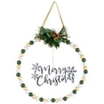 thumbnail image 1 of Northlight 12" Beaded Merry Christmas Wall Decoration, 1 of 6