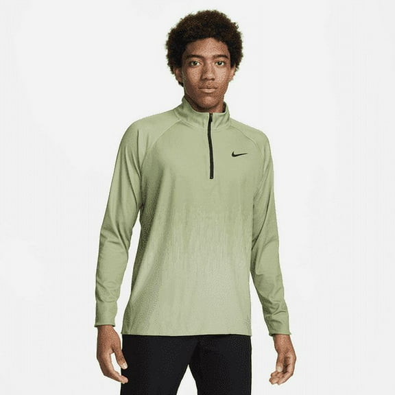 Nike Tour Men's Dri-FIT ADV 1/2-Zip Golf Top Color: Oil Green/Honeydew/Black Size: 4XL