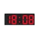 thumbnail image 2 of Reloj despertador digital Simples LED con pantalla digital grande, reloj despertador de moda, totalmente funcional, para escritorio, mesita de noche, estudio, cocina, reloj con marco blanco. Reloj des, 2 of 7