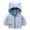 Light Blue, variant on Hooded Lightweight Jacket 6-12 Months,Toddler Boys Girls Winter Coat Cartoon Cow Hooded Jacket Thicken Windproof Warm Outwear Yellow