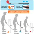 thumbnail image 4 of 29-Piece Mini Golf Set for Kids with Adjustable Clubs - 979, 4 of 5