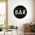thumbnail image 2 of Craftnamesign Custom Bar Pub Sign Metal Wall Art, Personalized Home Bar Name Sign Drinker Room, 2 of 5