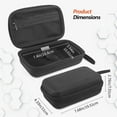 thumbnail image 3 of Compatible for Backbone Mobile Gaming Controller Nylon Hard EVA Shell Large Protective Carrying Case with Net Pocket, 3 of 8