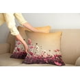 thumbnail image 2 of Ambesonne Summer Throw Pillow Cover 2 Pack, Garden Flowers Poppies, 20", Pale Pink Khaki and Pink, 2 of 7