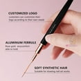 thumbnail image 5 of Extra Long Nail Art Liner Brush Ultra-thin Line Drawing Striper Detailer Pen Design Manicure Tool 30mm Pink 8mm, 5 of 6