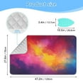 thumbnail image 2 of Colorful Abstract Background Ironing Mat Blanket for Table Top Travel Portable Ironing Board Pad 47.2x27.6 Inch, 2 of 6