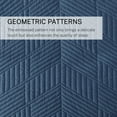 thumbnail image 4 of Exclusivo Mezcla Ultrasonic Twin Quilt Bedding Set, Lightweight Navy Blue Bedspreads Soft Modern Geometric Coverlet Set, 4 of 7
