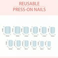 thumbnail image 2 of RAGUPEL 24Pcs Toe Press on Nails Square Short Rich Tone Finish Toes Nails Press Ons Solid Color Nail Tips Square Nail Tips with Comes Includes Mini Glue for Women Style4, 2 of 7