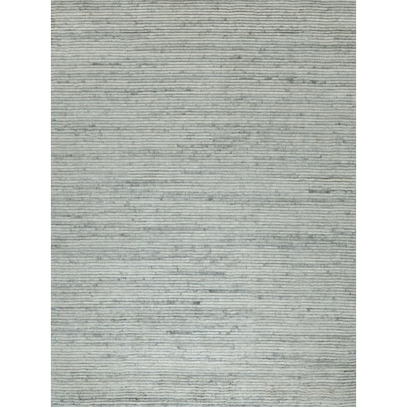 Exquisite Rugs Kaza Ivory/Gray New Zealand Wool Hand-Knotted Area Rug