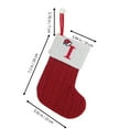 thumbnail image 3 of Xuniizn Personalized Christmas Stockings with Initials - Custom Embroidered Stocking Set, Luxury Velvet Xmas Stockings for Family, Holiday Christmas Decorations, Red, New Model I, 3 of 3