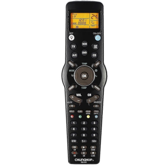 Rm991 Akıllı Evrensel Uzaktan Kumanda Çok İşlevli Öğrenme Uzaktan Kumandası TV/DVD/CD/VCR/SA için Mükemmel Hediye