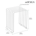 thumbnail image 3 of mDesign X-Large Steel Storage Tray Organizer Rack for Kitchen Cabinet - White, 3 of 8