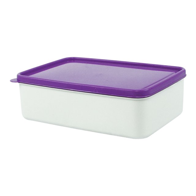 Contenedor Amigo Rectangular 700 ml con 3 divisiones internas Morado FoodKeepers Amigo