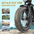 thumbnail image 4 of VOLTVOGUE BK-20 Adult Electric Bike, 1500W Brushless Motor, 20" Fat Tire 48V 960Wh Ebike, 31MPH Top Speed Dual Suspension, 4 of 8