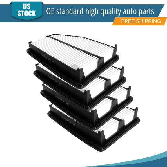 YXPCARS 4PCS Engine Air Filter for Honda CR-V 2015-2016 L4 2.4L, New Air Filter Replacement (CA11945, 172205LAA00)