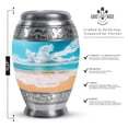 thumbnail image 2 of SUBSH Beach Urn - Decorative Urns - Burial Urns for Human Ashes Adult Male - Cremation Urns for Human Ashes Adult Female - Cremation Urn Human Ashes - (10 inch Pack of 1), 2 of 2