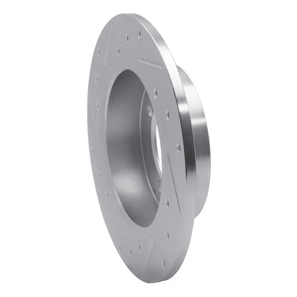Dynamic Friction Company 631-72011R DFC Brake Rotor - Drilled And Slotted - Silver
