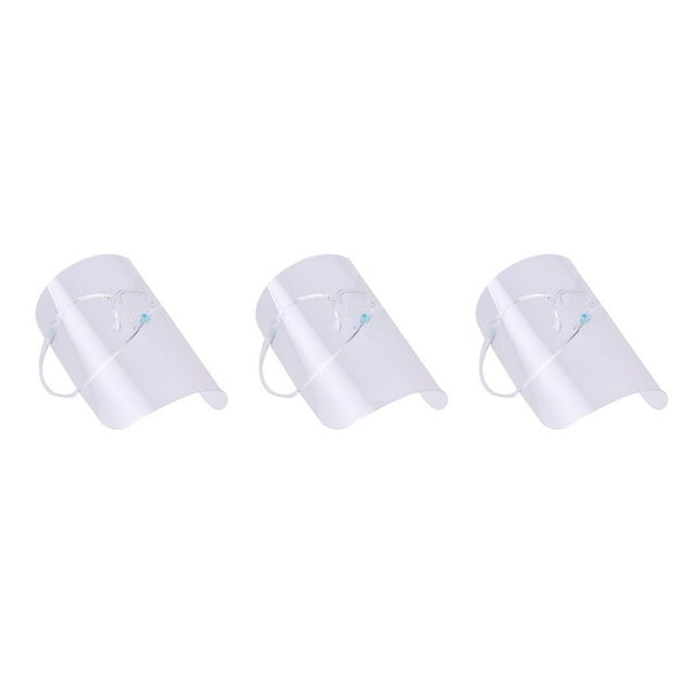 kurtrusly Eyes Goggle Transparent Screen Full Face Glasses Eyewear transparent 3Set