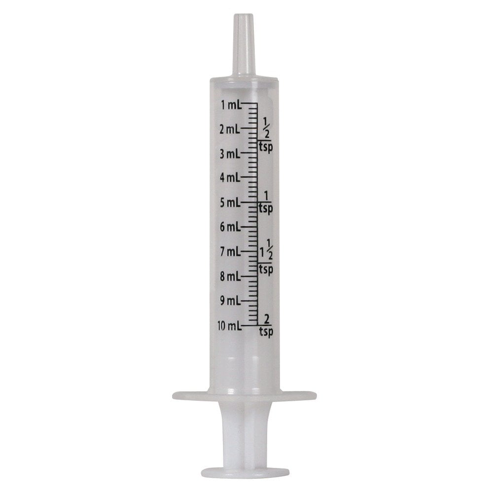 Ezy Dose Oral Syringe without Needle, 10 ml or 2 tsp (50 Pack)