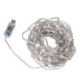 thumbnail image 2 of Cortina de luces LED con mando a distancia, 100 cuentas, 16 colores, decorativa para dormitorio de boda, 2 of 10