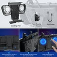thumbnail image 7 of Cooling Fan Kickstand Compatible with Steam Deck, Cooler Base Stand with USB-C Adapters, Adjustable Speed Cooling Fan Holder Blue LED Light Accessories for Steam Deck, Black, 7 of 7
