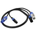 thumbnail image 5 of 2X High Quality Powercon 3-Pin XLR Combo Cable 1m DMX512 Power Con Cable for Stage Lighting Led Screen, 5 of 5