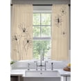 thumbnail image 2 of Floral Sheer Curtains 72 Inch Length 2 Panels Set, Spring Flower Voile Window Treatment Rod Pocket Curtains Sheers Drapes for Bedroom/Living Room/Kitchen 52"x72"x2, 2 of 7