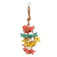 thumbnail image 3 of Wood Star Chewing Toy, Reducing Boredom Physical Activity Bite Resistant Attractive Bird Wood Star Toy  For Budgies For Bird Exercise For Lovebird Wood Color,Colorful, 3 of 8