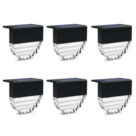 

MGStore 1Pc/1 Set Wall Lamp IP55 Waterproof Weather Resistant Light Sensor Dual Lighting Modes Simple Installation Decorative ABS Solar-Powered LED Deck Light Garden Fence Decor for Yard