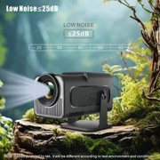 Smart Mini Projector HY320 with Android 11.0, Native 1080P 4K Support, WiFi 6 & BT5.0, Auto Keystone, 180° Adjustable Stand, Portable Home Theater Projector for Phone/TV Stick/Laptop