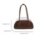 thumbnail image 5 of Bolso Bandolera para Mujer Compras Cuero PU Sólido (café), 5 of 9