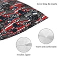 thumbnail image 3 of Yiaed Red And Blue Cars Print Pillow Covers Super Soft Decorative Square Throw Pillow Covers Case Cushion Covers for Sofa Couch Bedroom Car Decor（No pillow core）-18"x18", 3 of 7