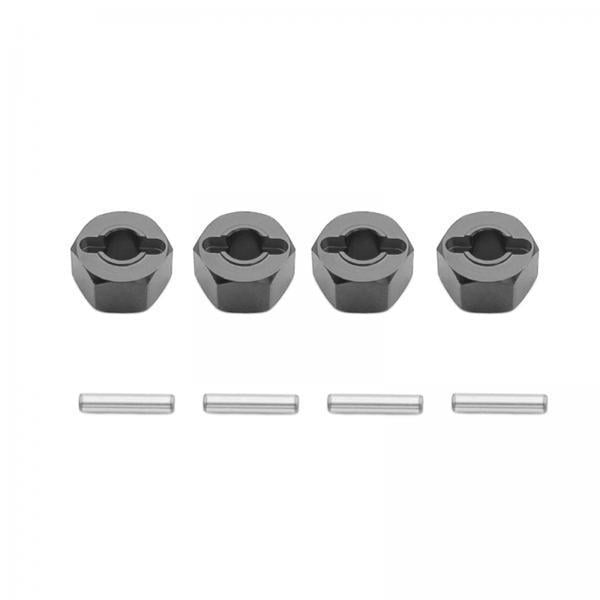 2x4 Piezas Bujes de Rueda Hexagonales de Coche RC a Escala 1:16 Piezas de Repuesto Resistentes y Duraderas de 12 mm para Accesorios 16207 Modelo de Co 2 piezas