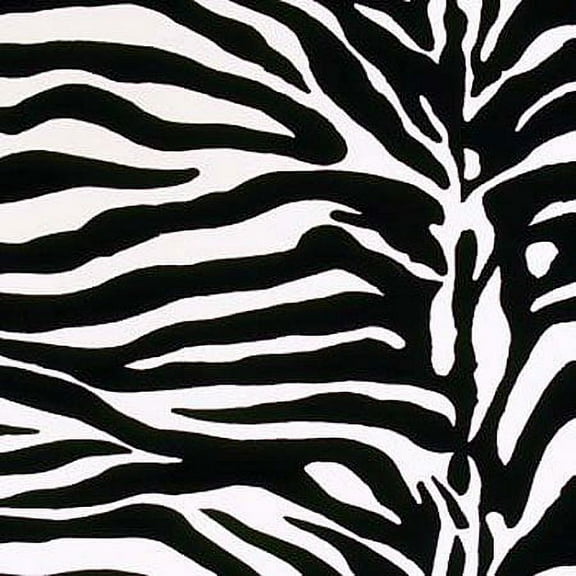 Fleece Zebra Fleece Fabric Fabric Print by the Yard a19269b