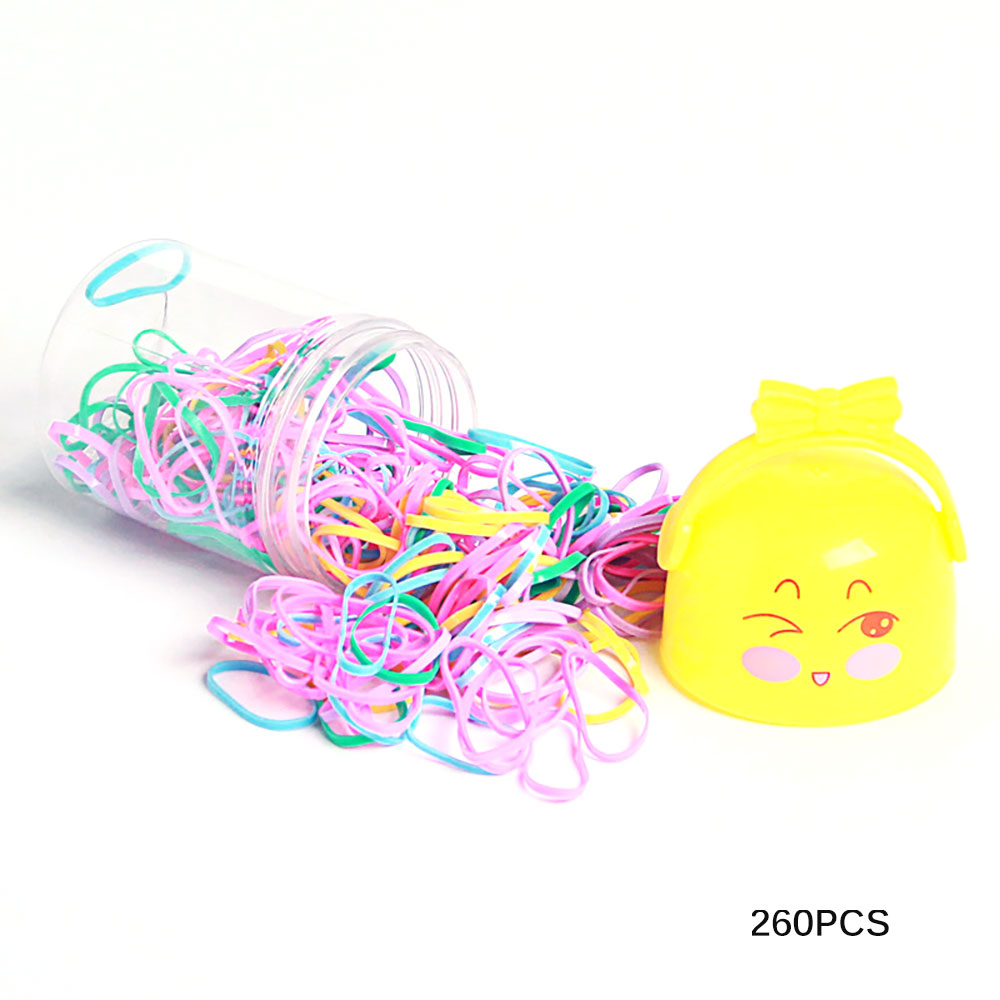 260pcs/130pcs Hair Holder Hair Tie Elastic Rubber Bands For Girls With Storage Box Walmart Canada