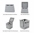 thumbnail image 2 of Toilette Pliante Portable pour Camping, Voyage, Randonnée, Plage, 2 of 8