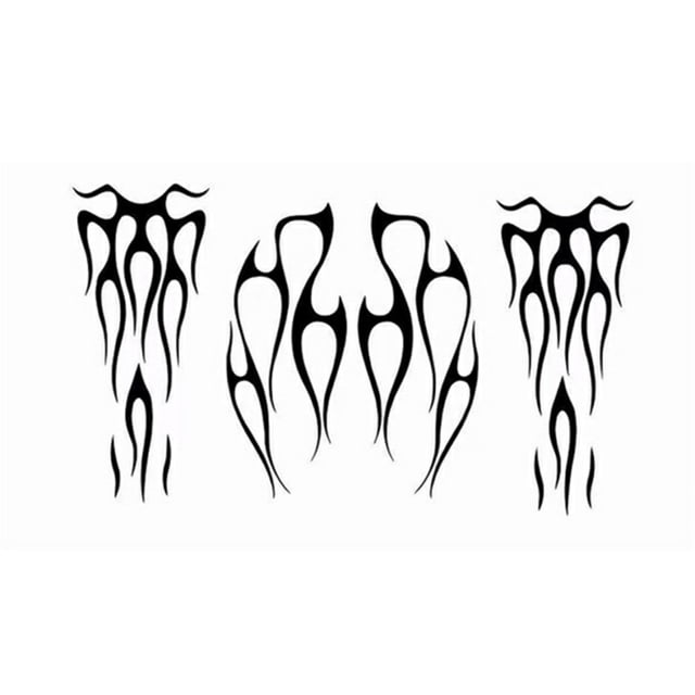 Flame Vinyl Decal Sticker Waterproof For Motorcycle Gas Tank Fender