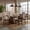 Dark Brown, variant on Taran Designs Darcy 74" Live Edge Solid Wood Dining Table in Dark Brown