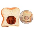 thumbnail image 2 of Lindo y divertido gorro de tostada, juguetes de peluche, gorro de pan, regalo creativo para cumpleaños o Navidad, disfraz, sombrero novedoso, accesorios de fotos para adultos y niños., 2 of 5