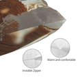 thumbnail image 3 of Fotbe Fresh Coconut Splash Funda de Almohada Decorativa Estilo Occidental, Lujo en Algodón, Fundas para Almohadas King, Cojín Estampado para Decoración del Hogar-14"x20", 3 of 6
