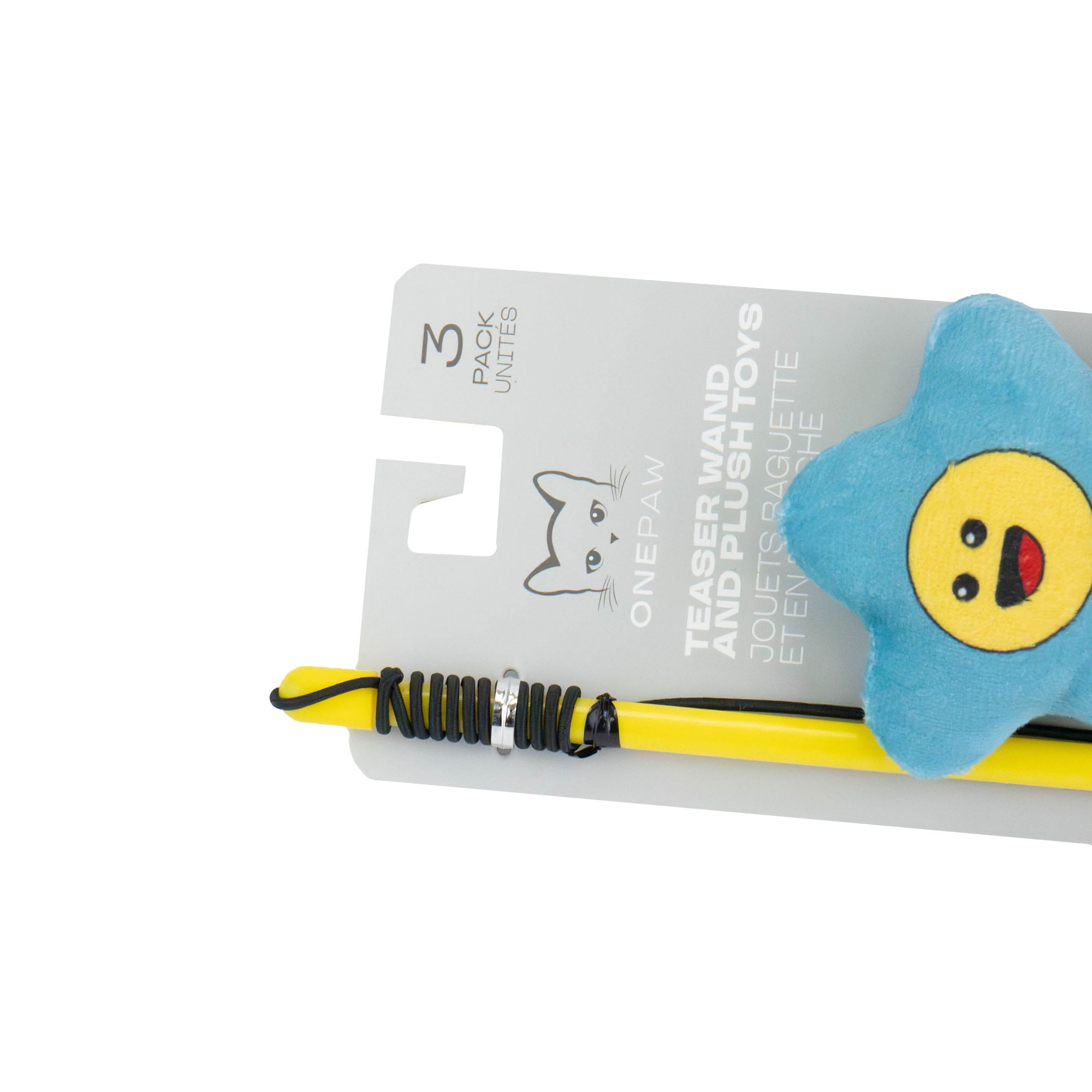 One Paw, Jouet Dangleur au Miel, Lot de 3, Canne et Jouets en Peluche pour Chat