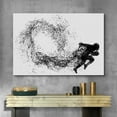 thumbnail image 2 of wall26 Canvas Print Wall Art Spray Paint Graffiti Ink Football Player Sports &amp; Fitness Athletes Digital Art Realism Boy's Bedroom Decorative Urban Rustic for Living Room, Bedroom, Office - 16&quo, 2 of 5